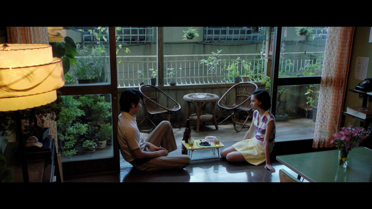 A screenshot from the movie adaptation of 'Norwegian Wood'.