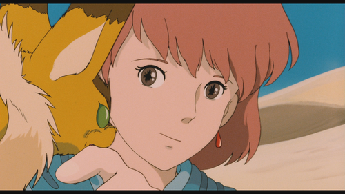 A screenshot from the movie Nausicaä of the Valley of the Wind.